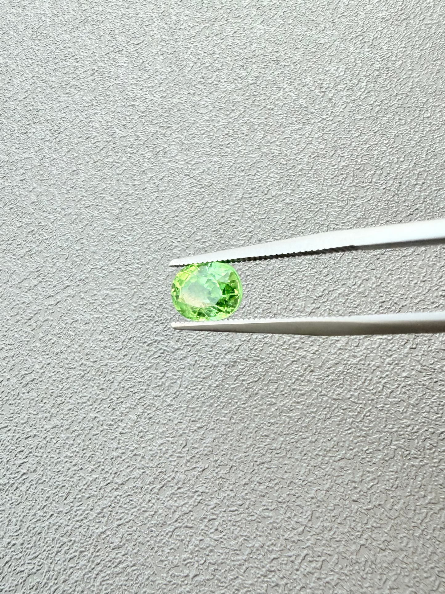 Neon Green Tsavorite – 1.25ct Oval Cut