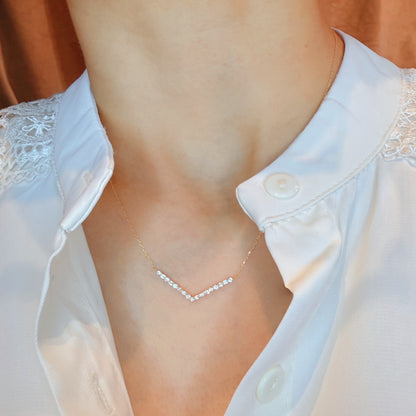 V Shape Necklace 0.3ct