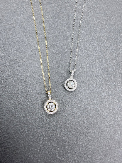 HC Round Pendant Necklace 0.23/0.1ct