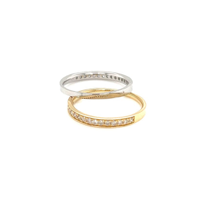 Half Channel Ring N 0.2ct