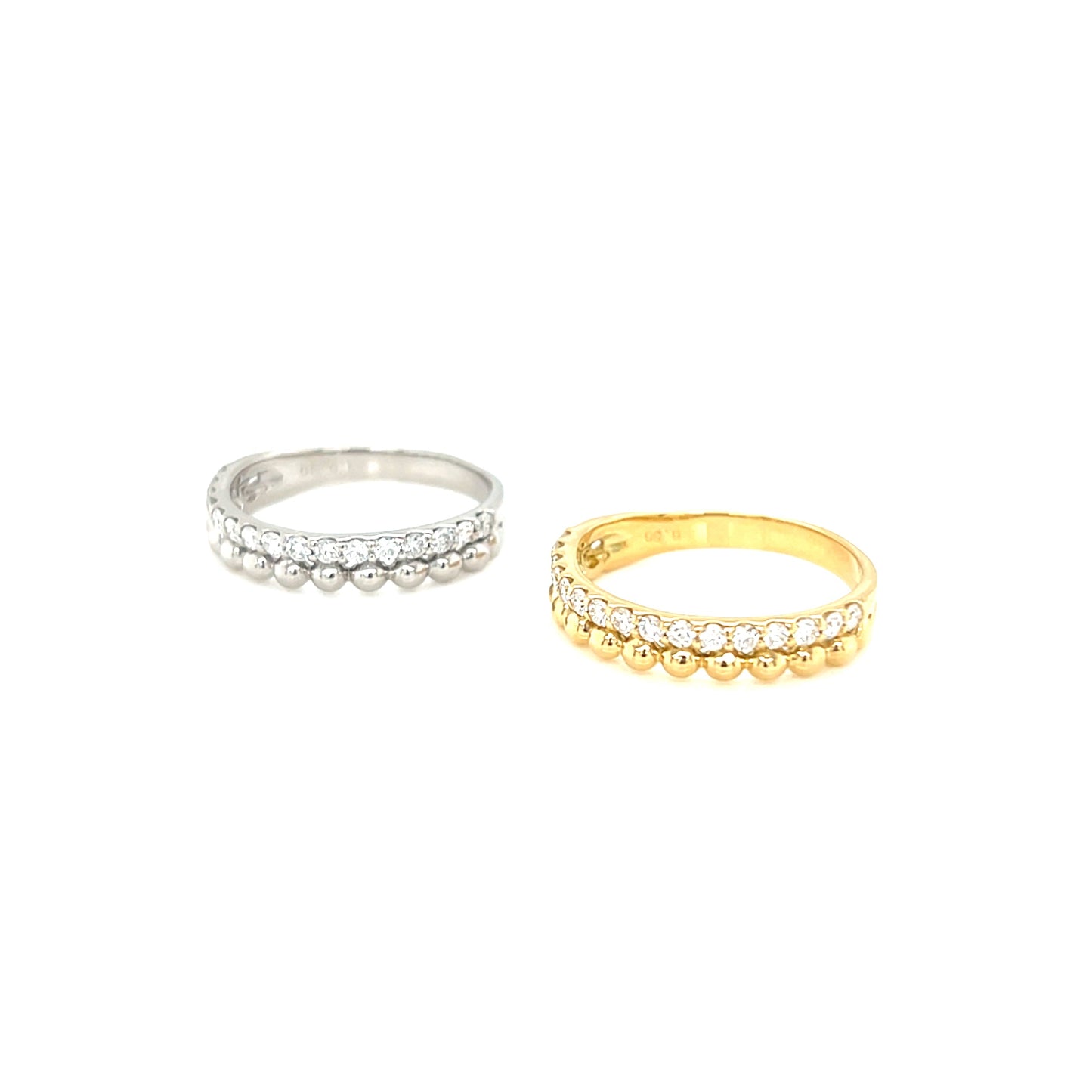 Beads Half Eternity Ring 0.3ct
