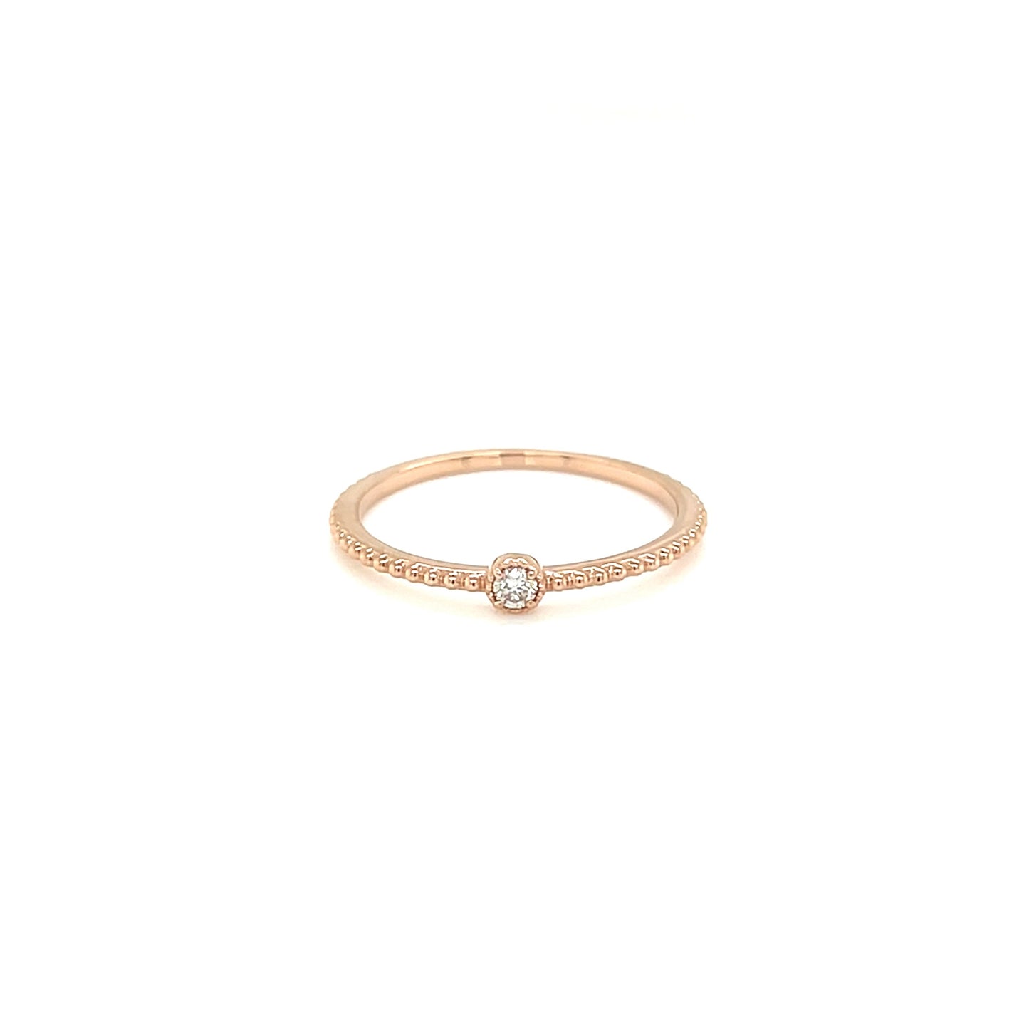 Single Dia Bezel Saw Ring 0.03ct