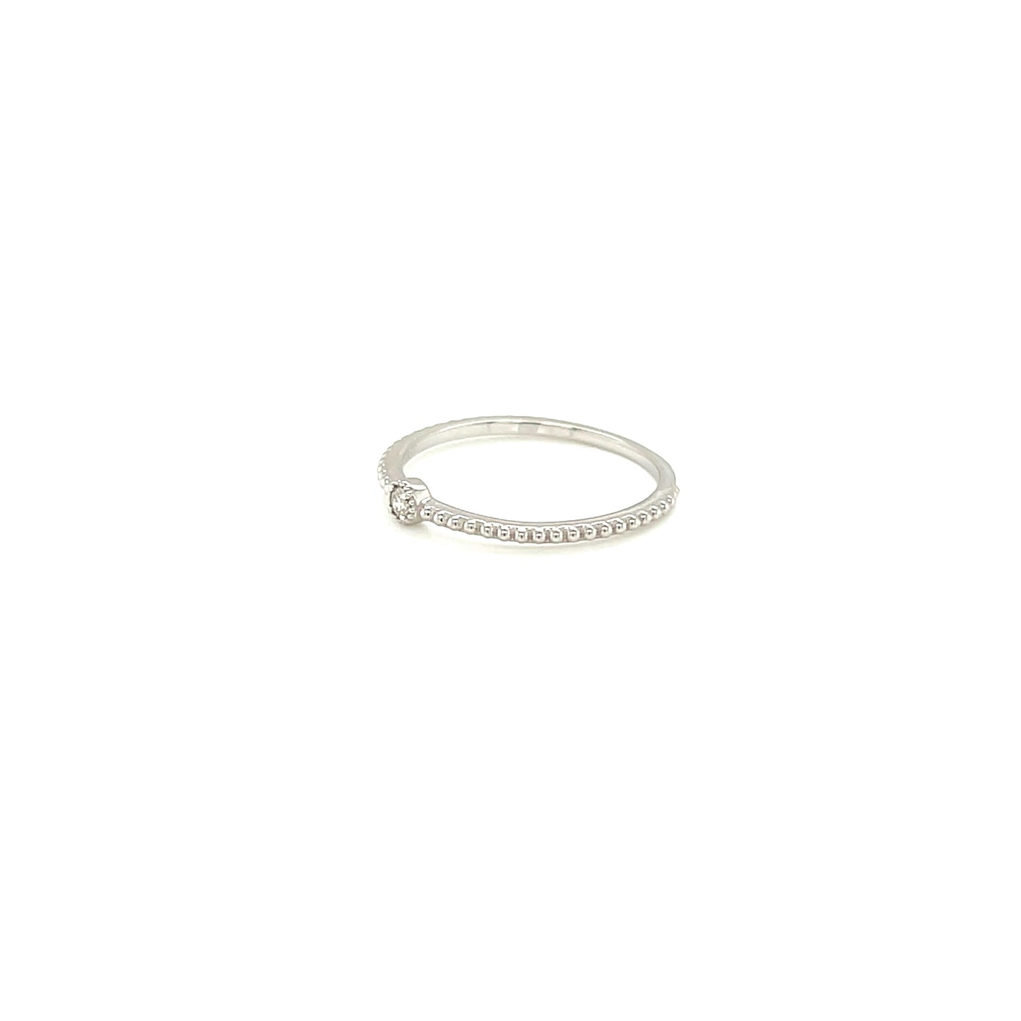 Single Dia Bezel Saw Ring 0.03ct