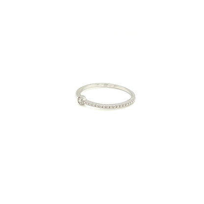 Single Dia Bezel Saw Ring 0.03ct