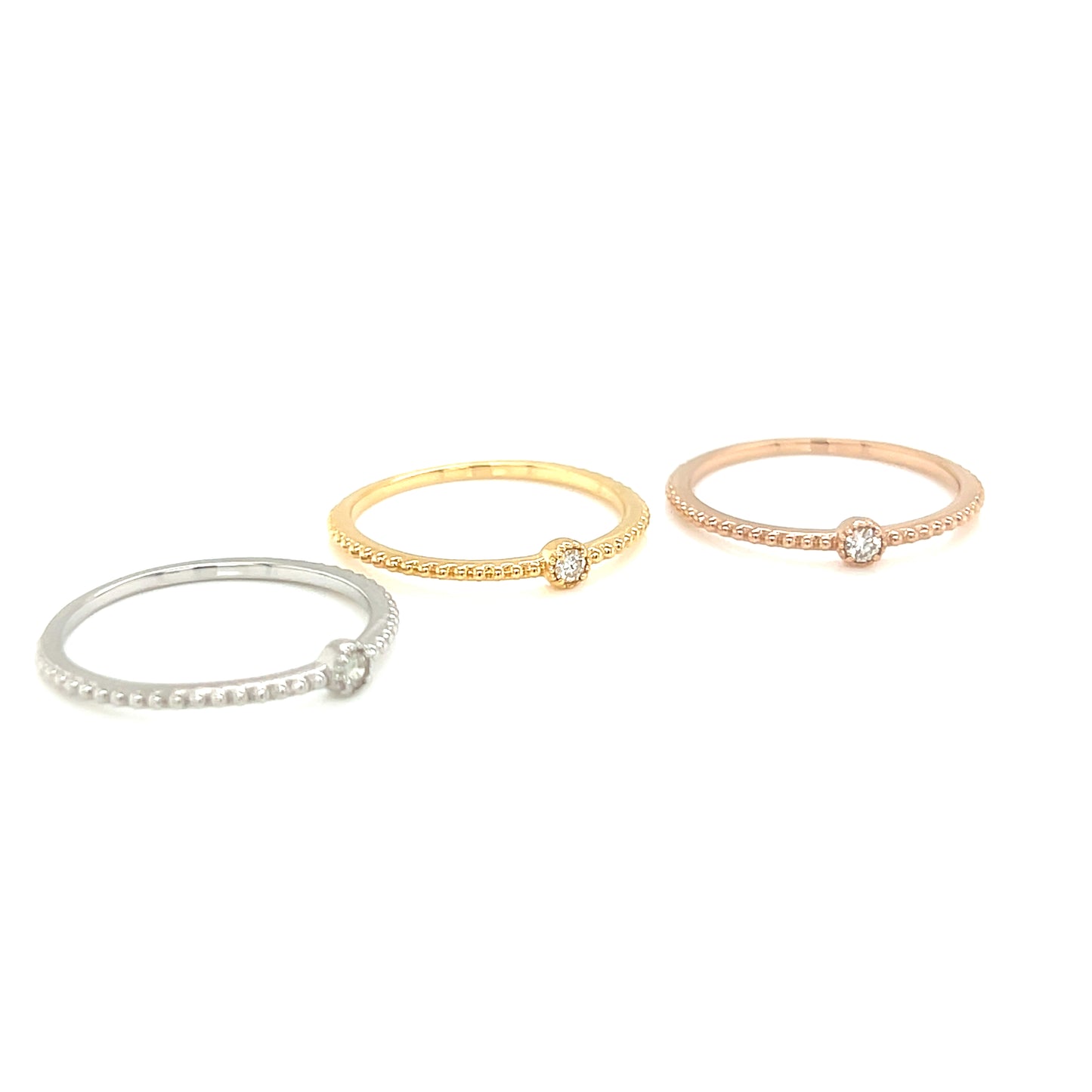 Single Dia Bezel Saw Ring 0.03ct