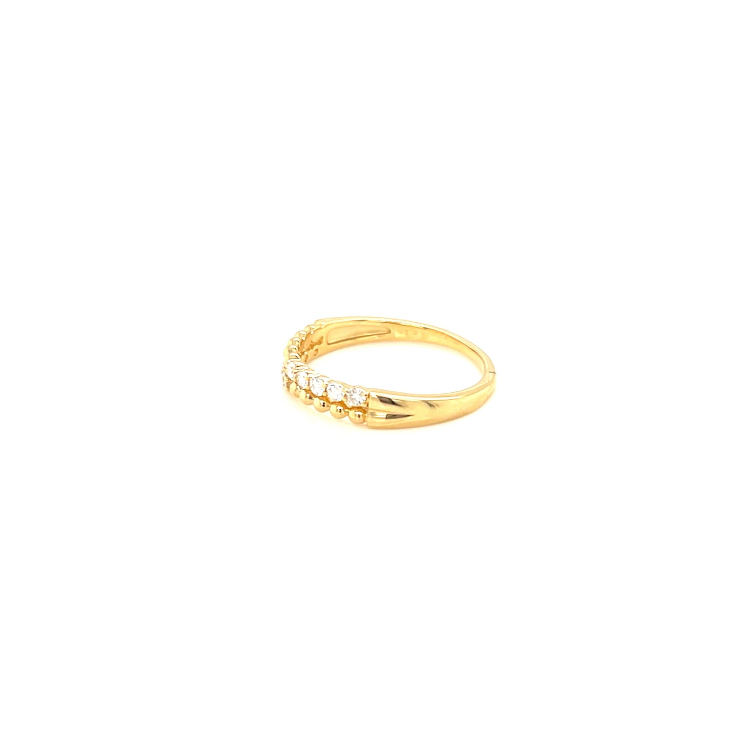 Half Beads Eternity Ring 0.2ct