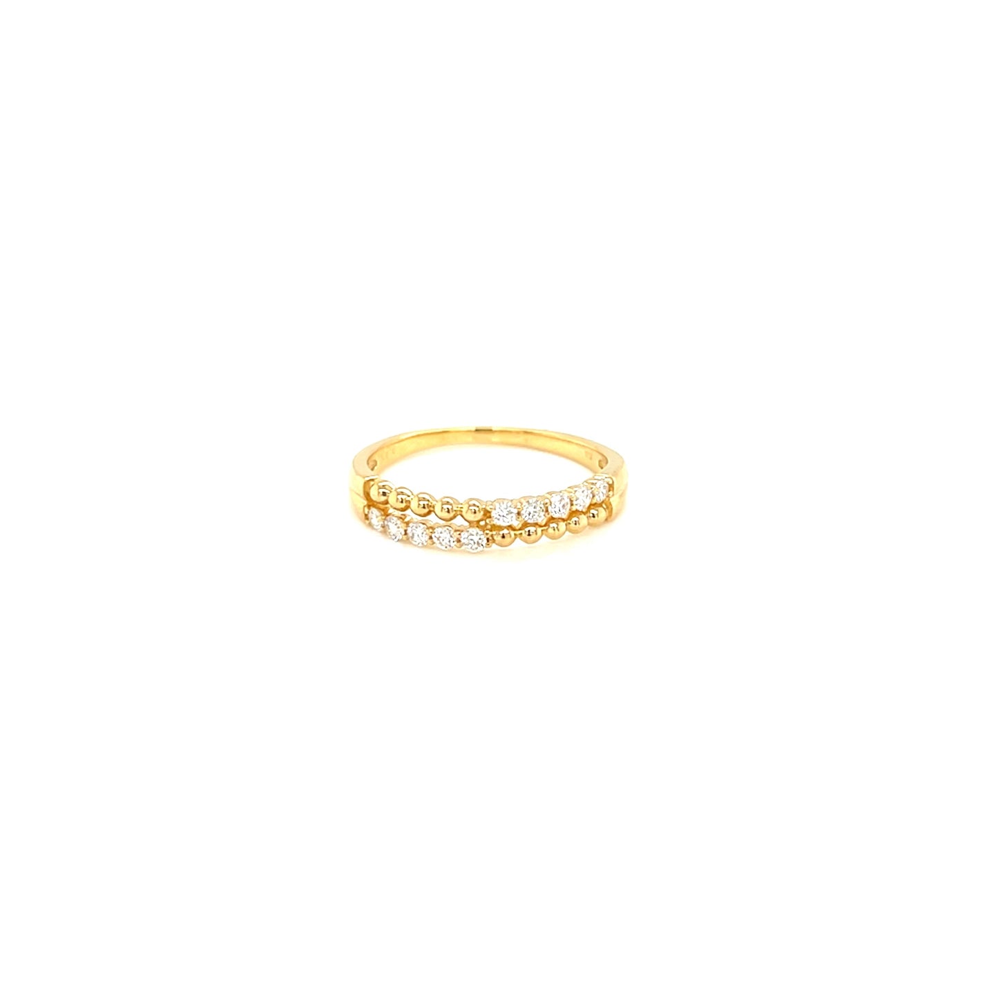 Half Beads Eternity Ring 0.2ct