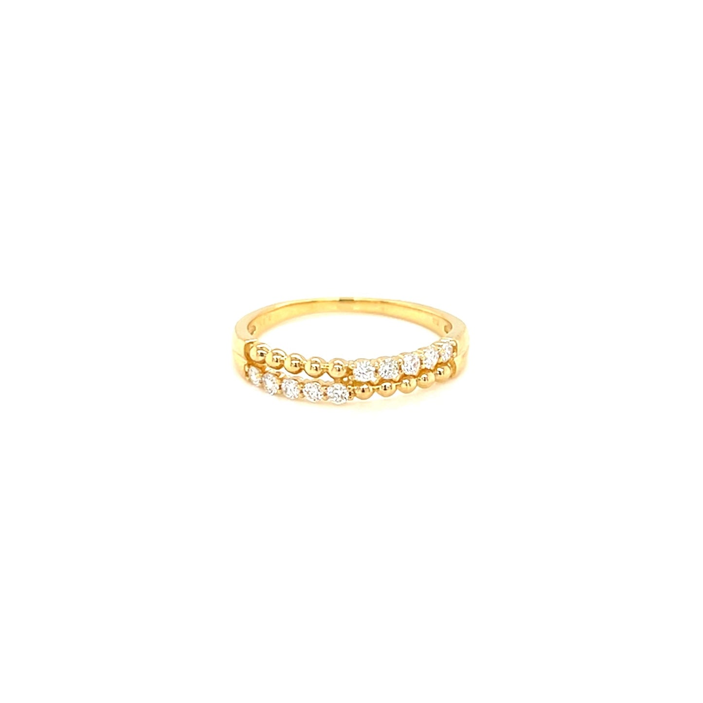 Half Beads Eternity Ring 0.2ct