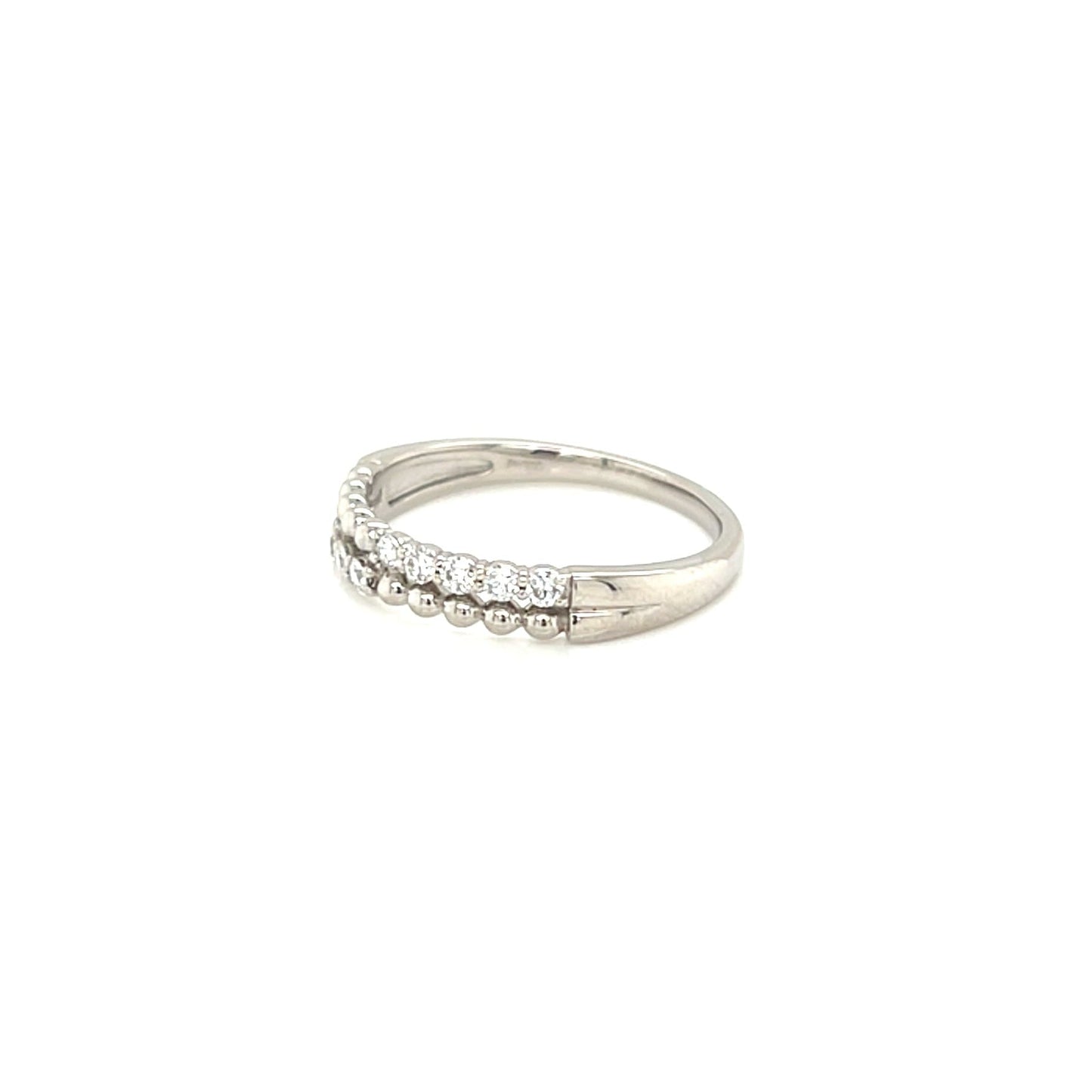 Half Beads Eternity Ring 0.2ct