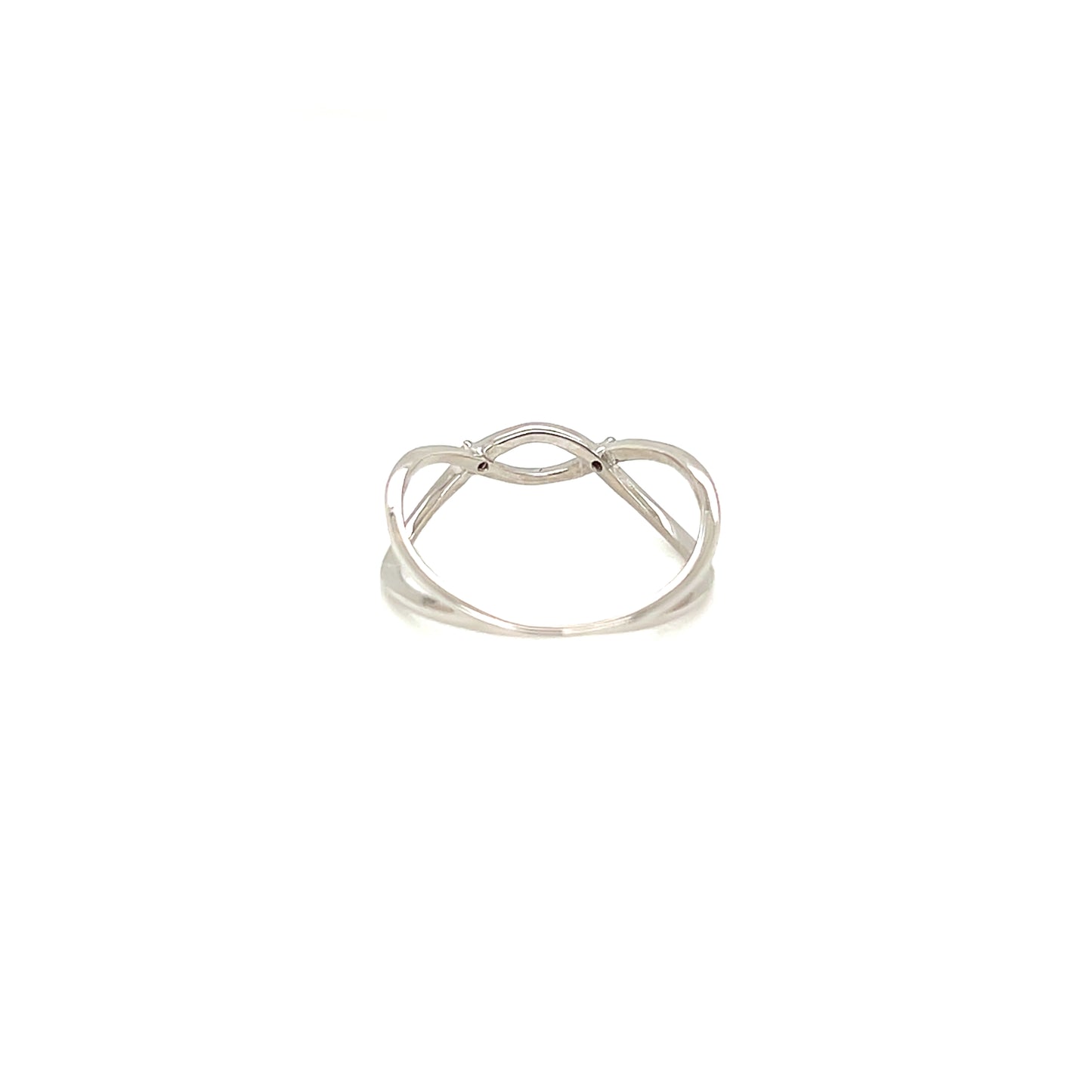 Pinky Fine Trio Wave ring 0.01ct