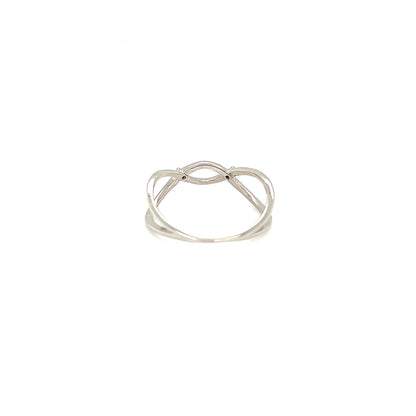 Pinky Fine Trio Wave ring 0.01ct