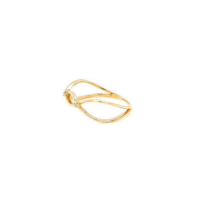 Pinky Fine Trio Wave ring 0.01ct