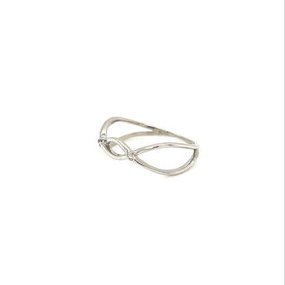 platinum ring on a white background