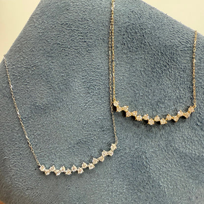 HC Triangular Smile Necklace 0.3ct