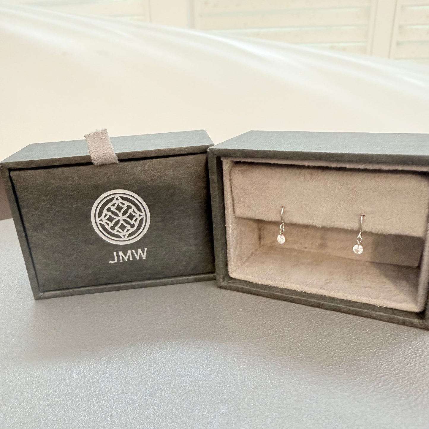 In stock only – No reorders: Drilled Natural Diamond Drop Earrings 0.2ct