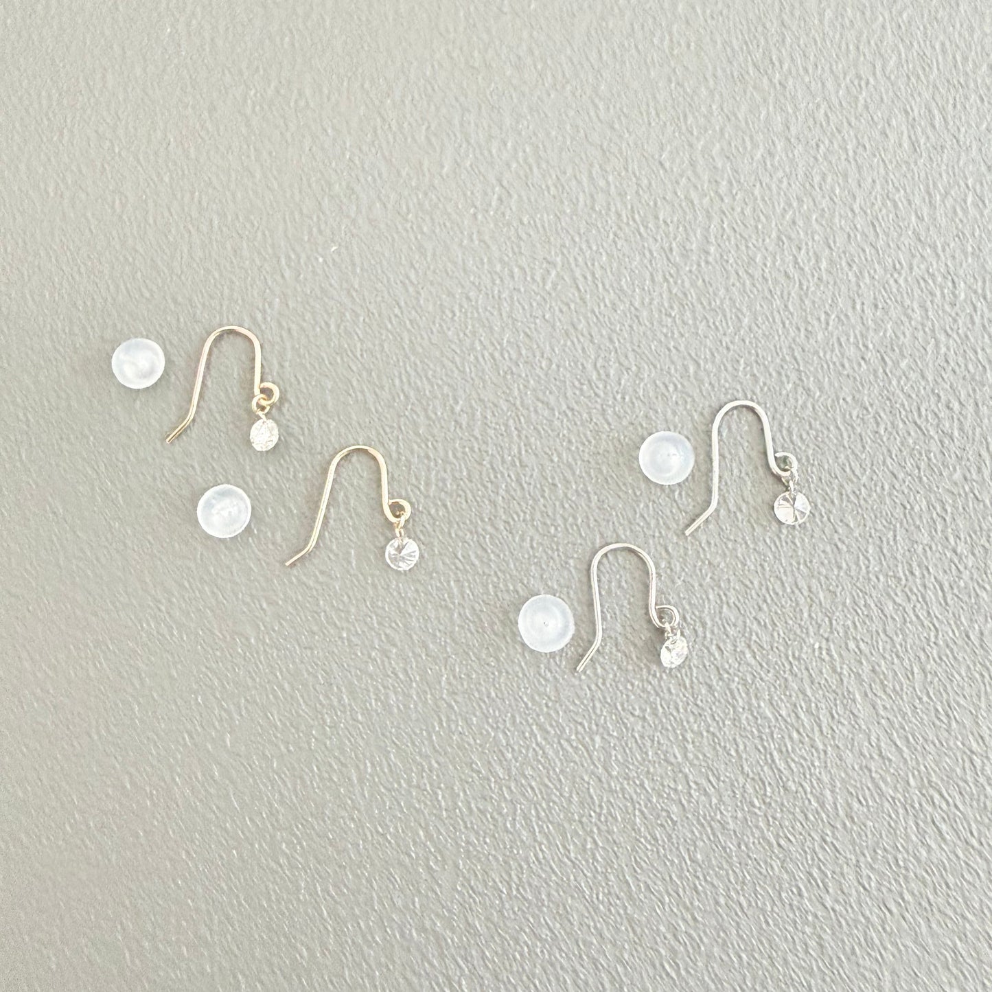 In stock only – No reorders: Drilled Natural Diamond Drop Earrings 0.2ct