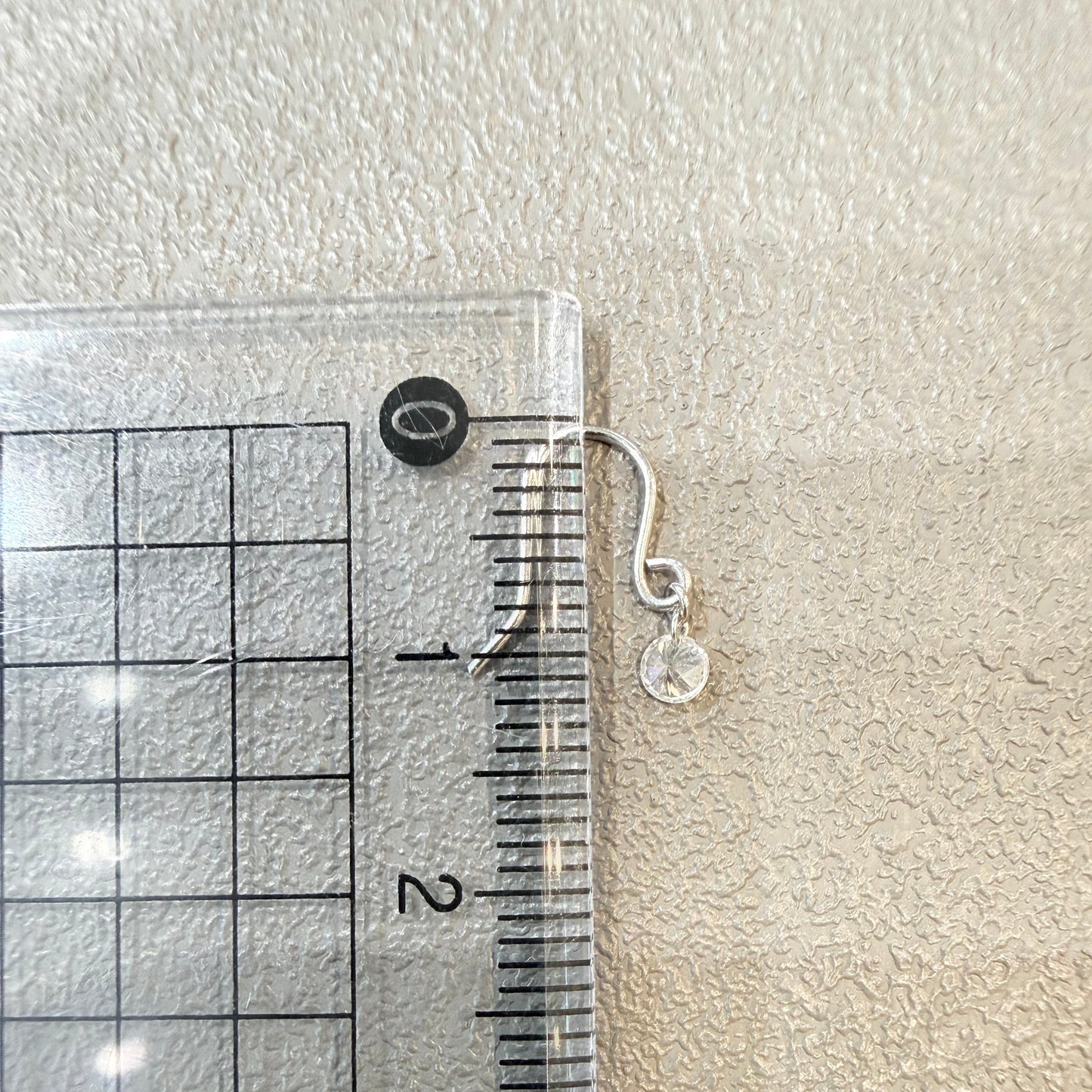 In stock only – No reorders: Drilled Natural Diamond Drop Earrings 0.2ct