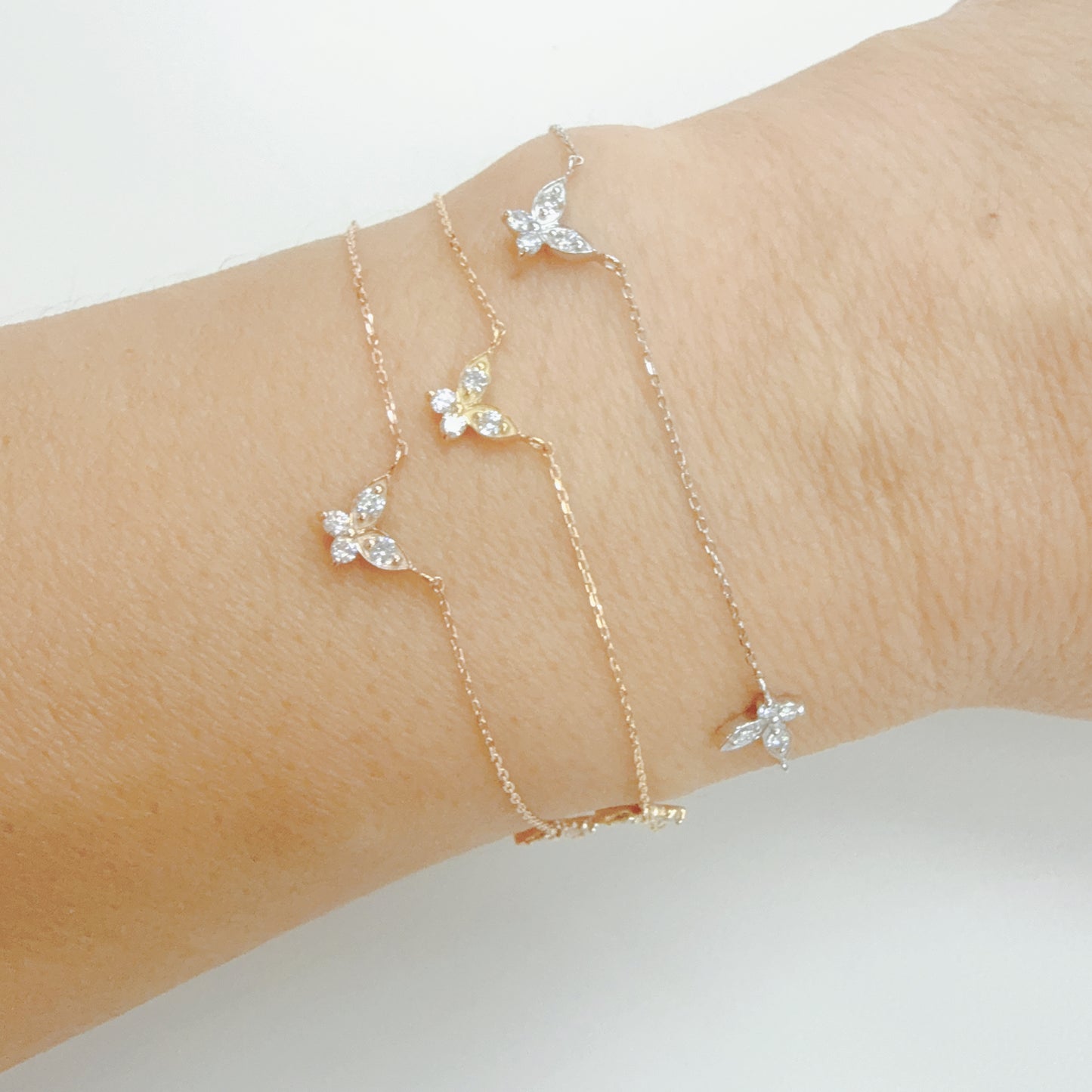 Trio Butterfly Bracelet 0.24ct