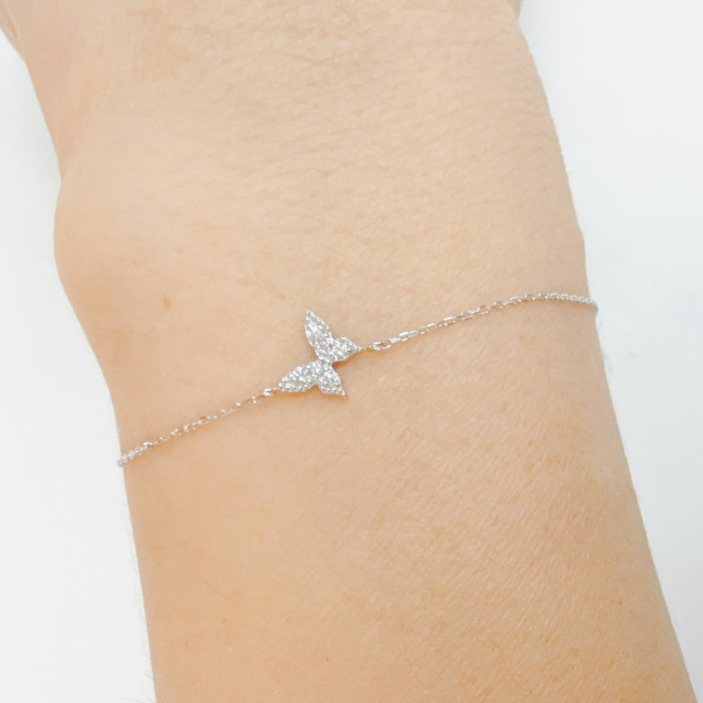 Single Butterfly Bracelet 0.1ct