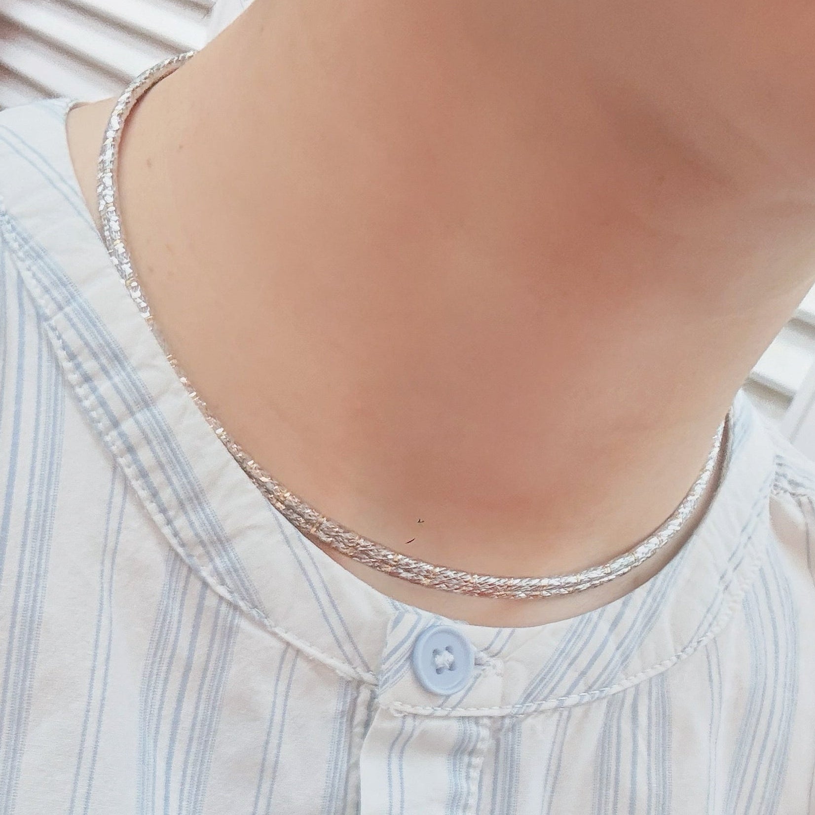 magnet chain gold necklace