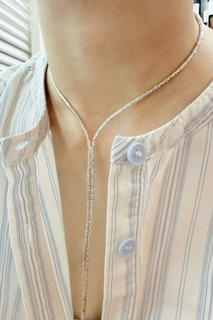 Two Tone Lustrous Gold Adjustable Magnet Chain
