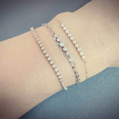 Gradual Row Bracelet 0.27ct