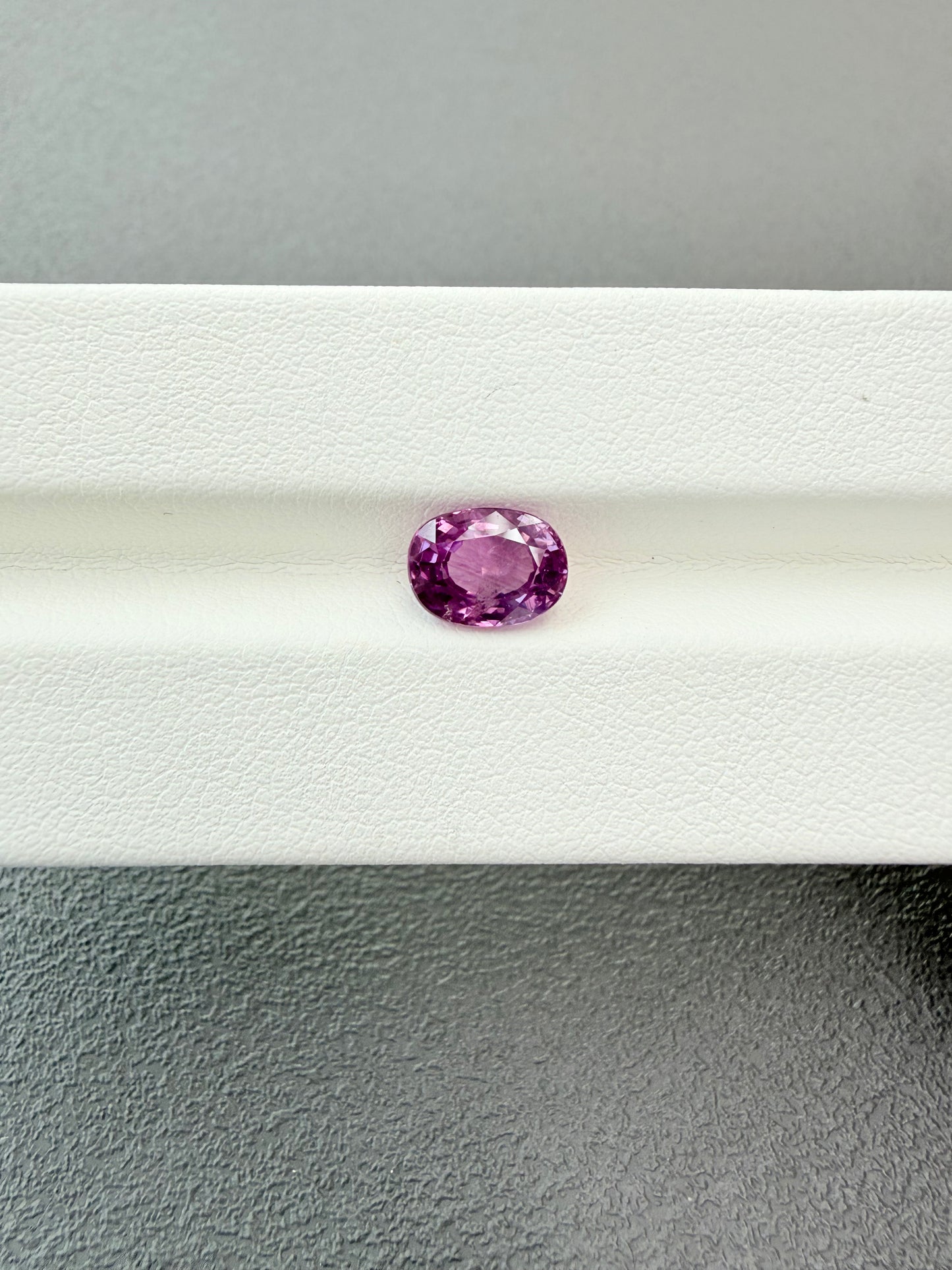 Pinkish Violet Sapphire – 2.18ct Oval Cut