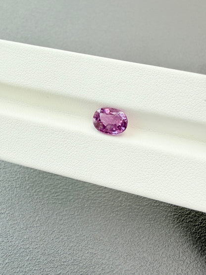 Pinkish Violet Sapphire – 2.18ct Oval Cut