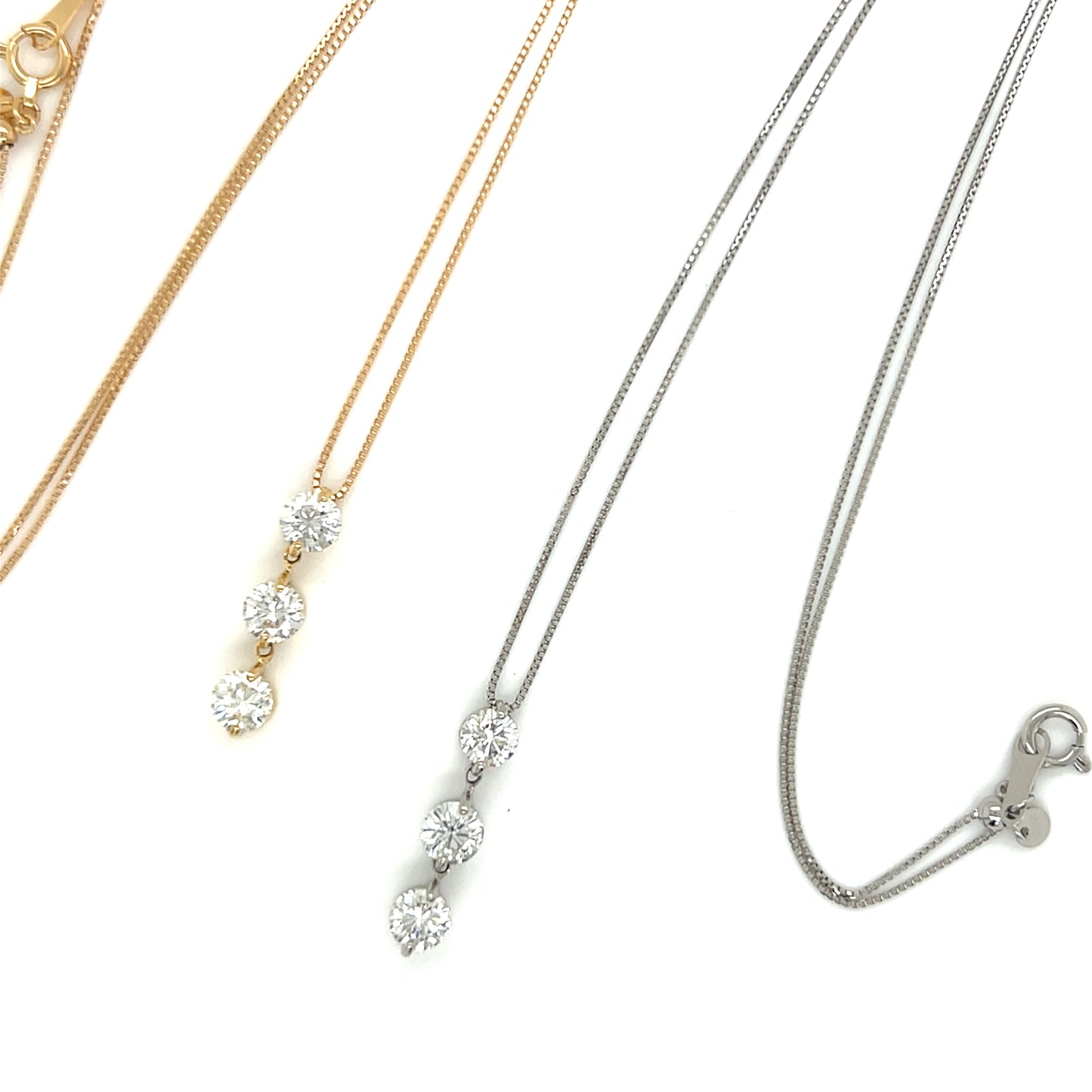 3 Dangle Dia Necklace 1ct