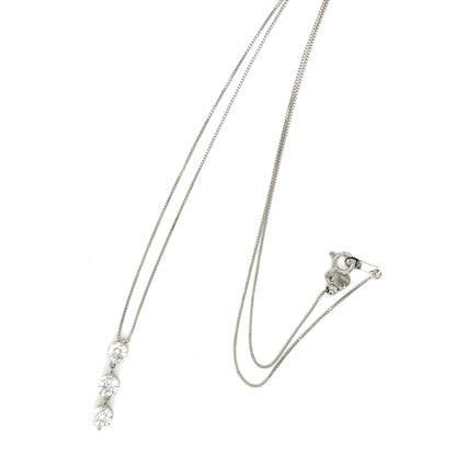 3 Dangle Dia Necklace 1ct