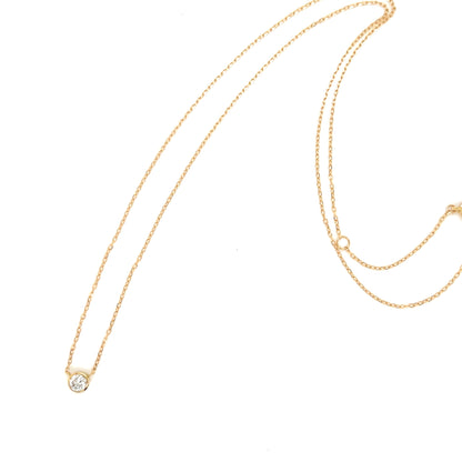 Bezel Flat Loop Necklace 0.2ct