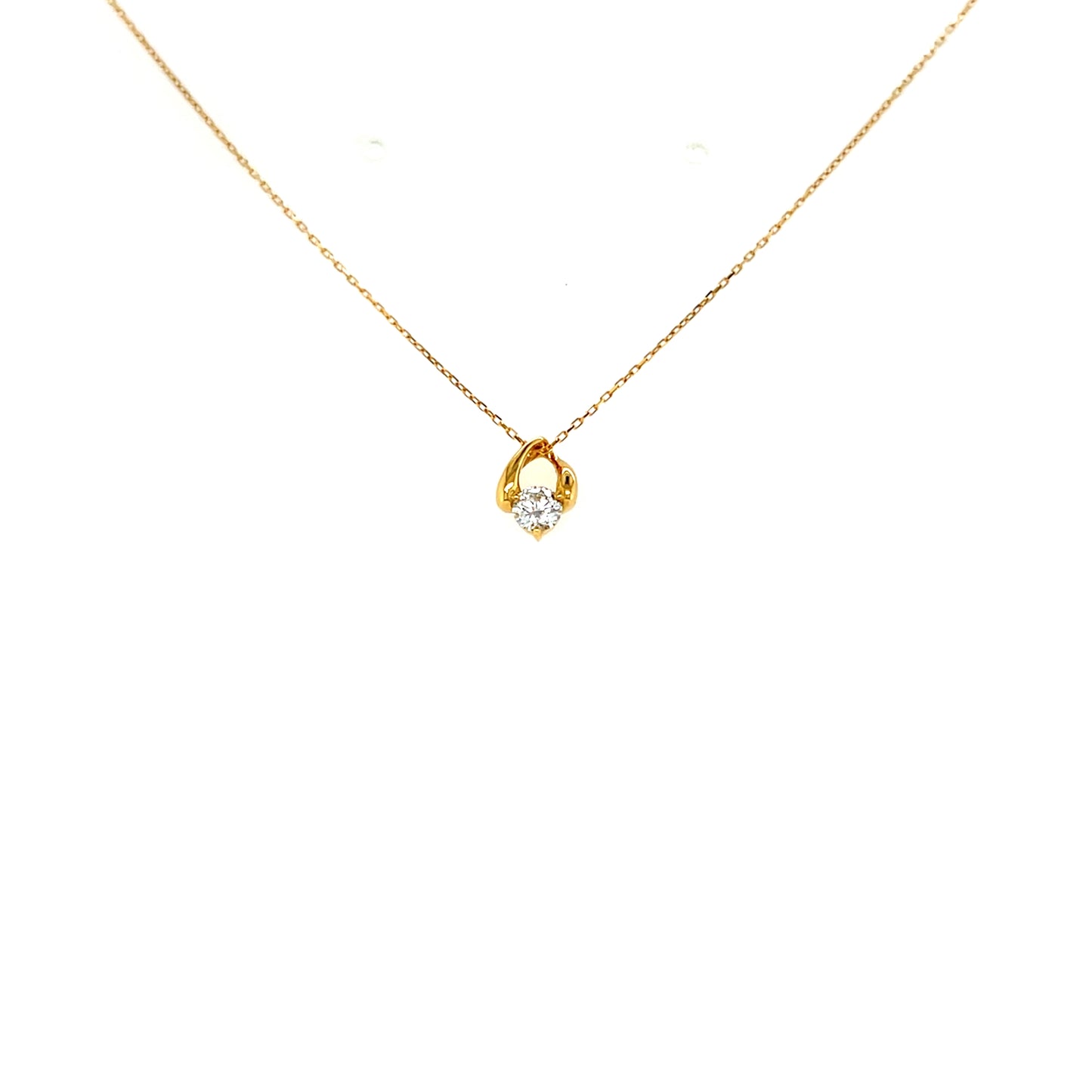 HC Waterdrop Rhombus Necklace 0.15ct