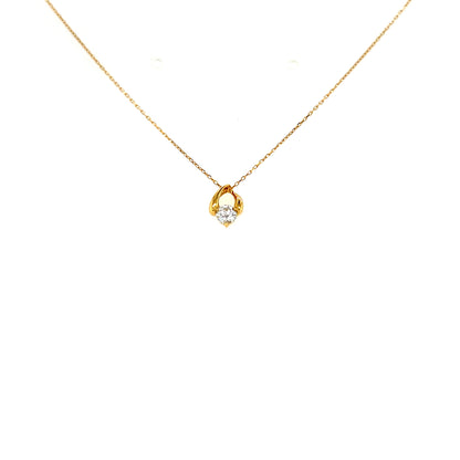 HC Waterdrop Rhombus Necklace 0.15ct
