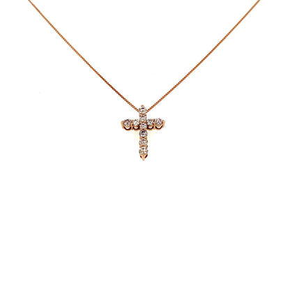 HC 10 Dia Cross Necklace N 0.3ct