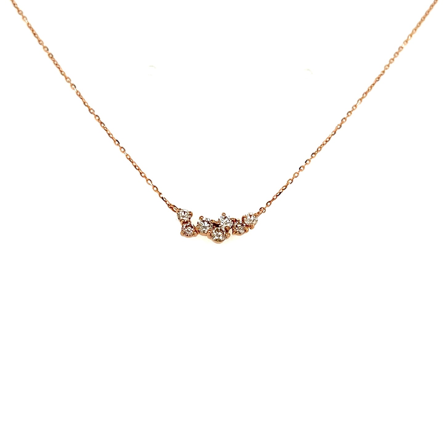 Wavy Smile Necklace 0.3ct