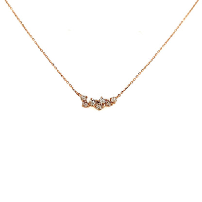 Wavy Smile Necklace 0.3ct