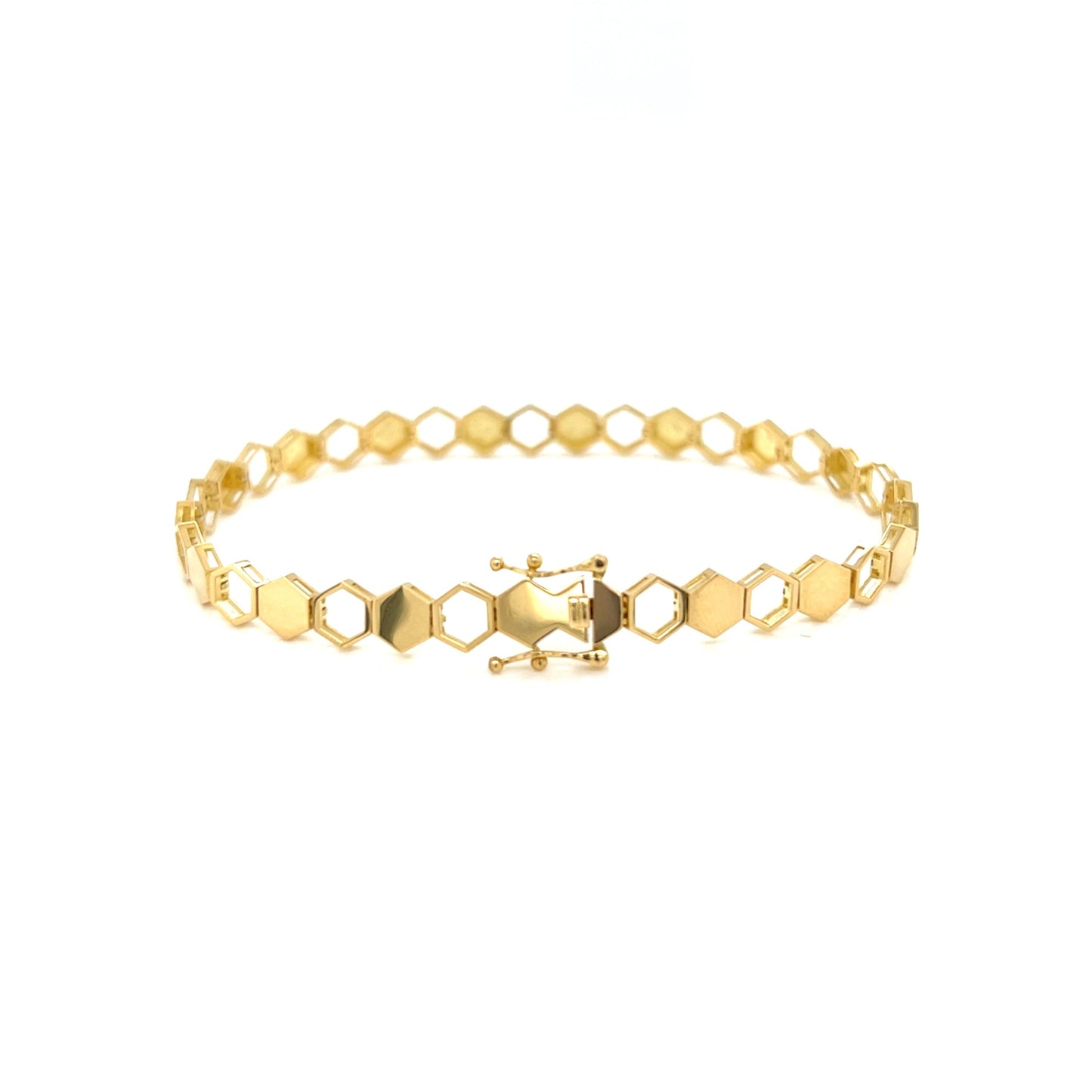 Gold Honeycomb Bracelet