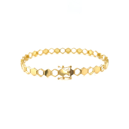 Gold Honeycomb Bracelet