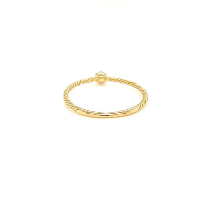 6 Claw Twist Ring 0.06ct