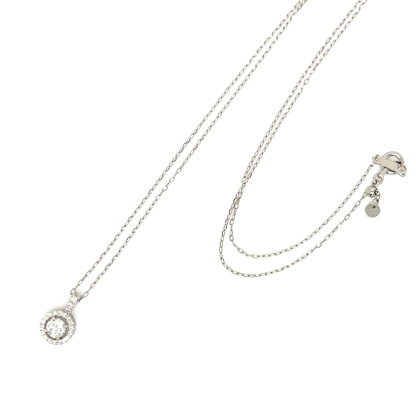 HC Round Pendant Necklace 0.23/0.1ct