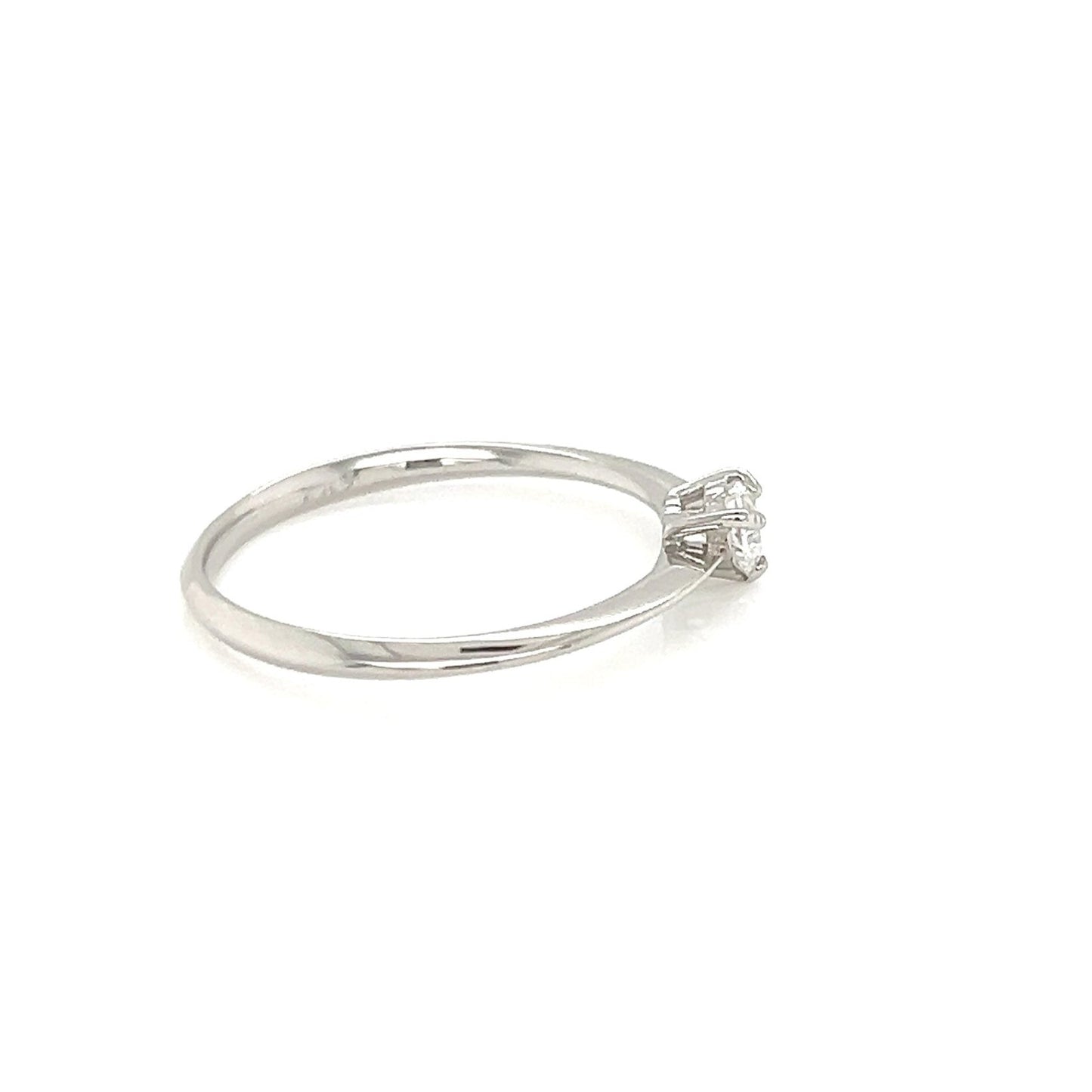 Single Heart Dia Ring 0.1ct