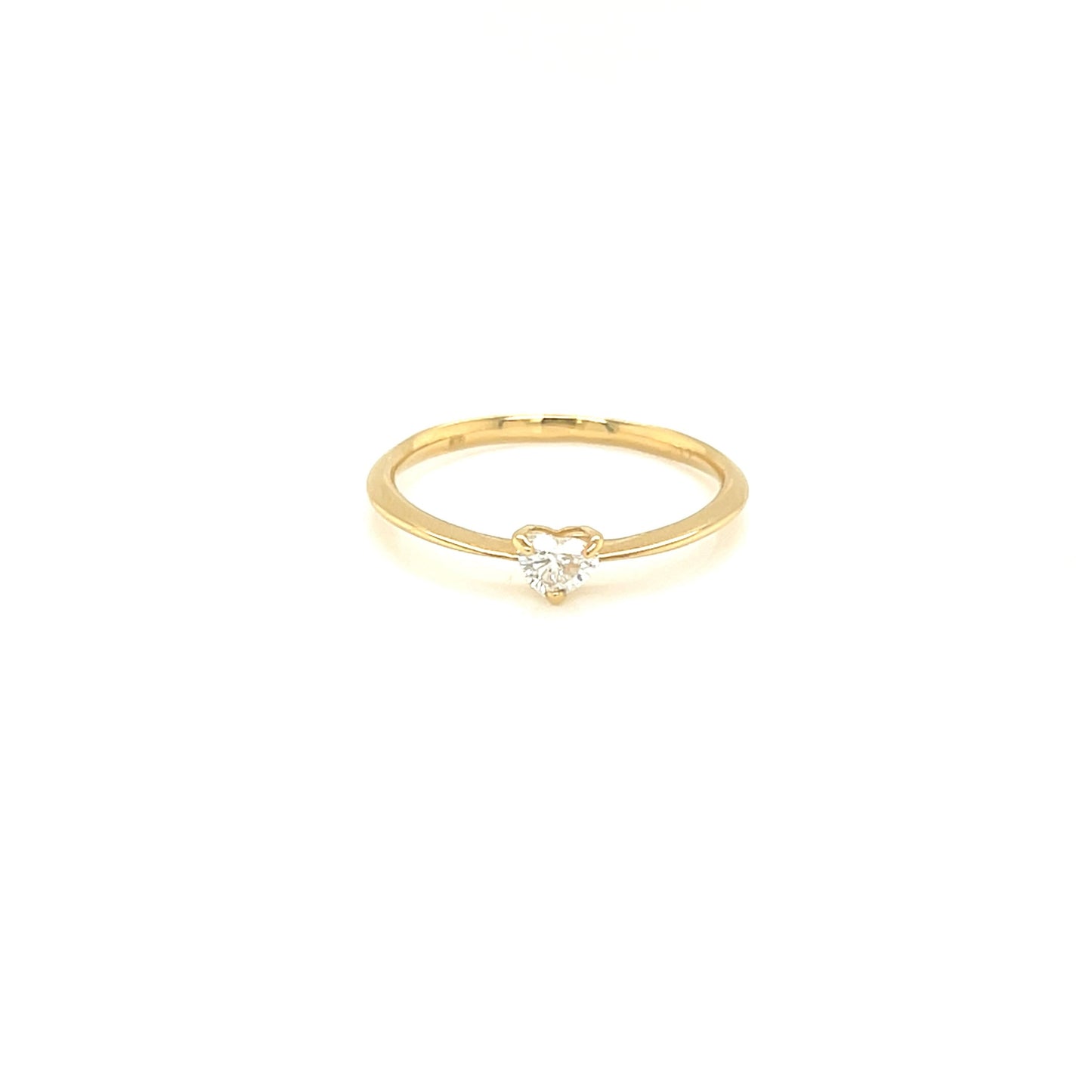 Single Heart Dia Ring 0.1ct