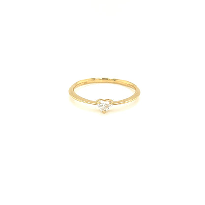 Single Heart Dia Ring 0.1ct