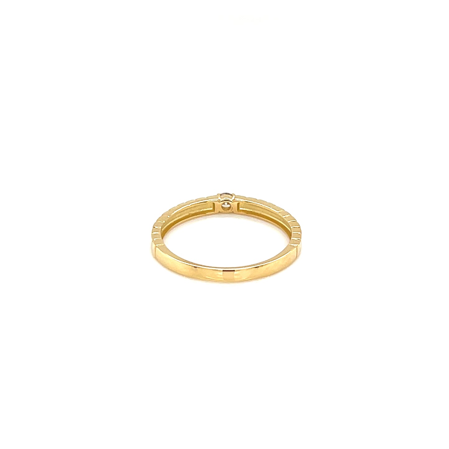 Single Dia Gold Line ring 0.06ct