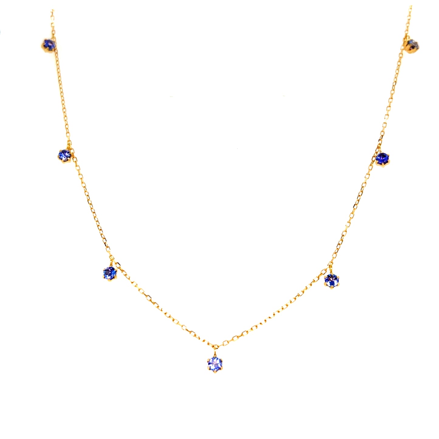 Tanzanite Station N Necklace 0.5ct