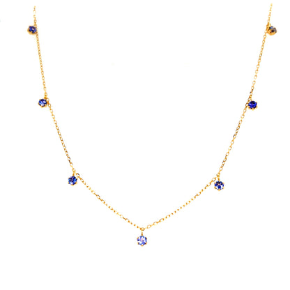 Tanzanite Station N Necklace 0.5ct
