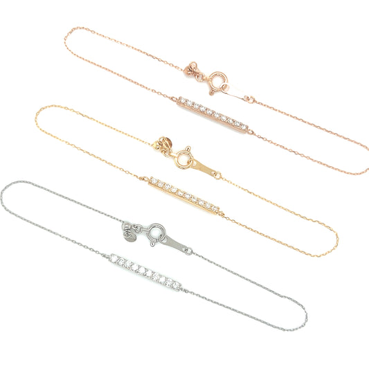 10 Dia Row Bracelet 0.2ct