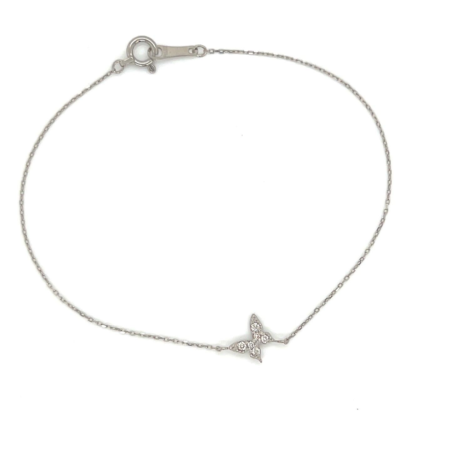 Single Butterfly Bracelet 0.1ct