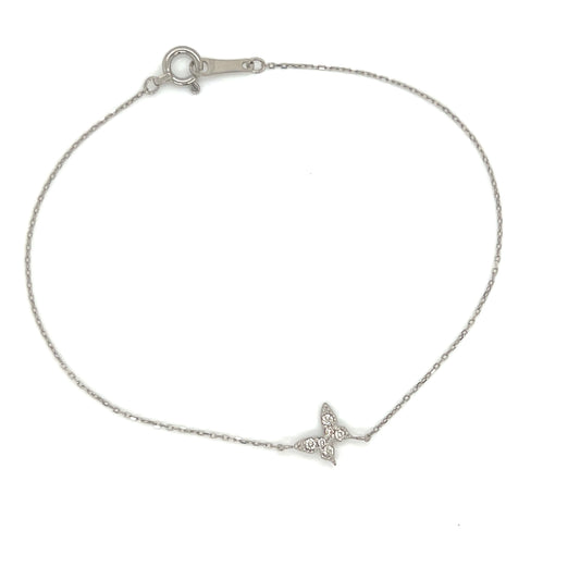 Single Butterfly Bracelet 0.1ct