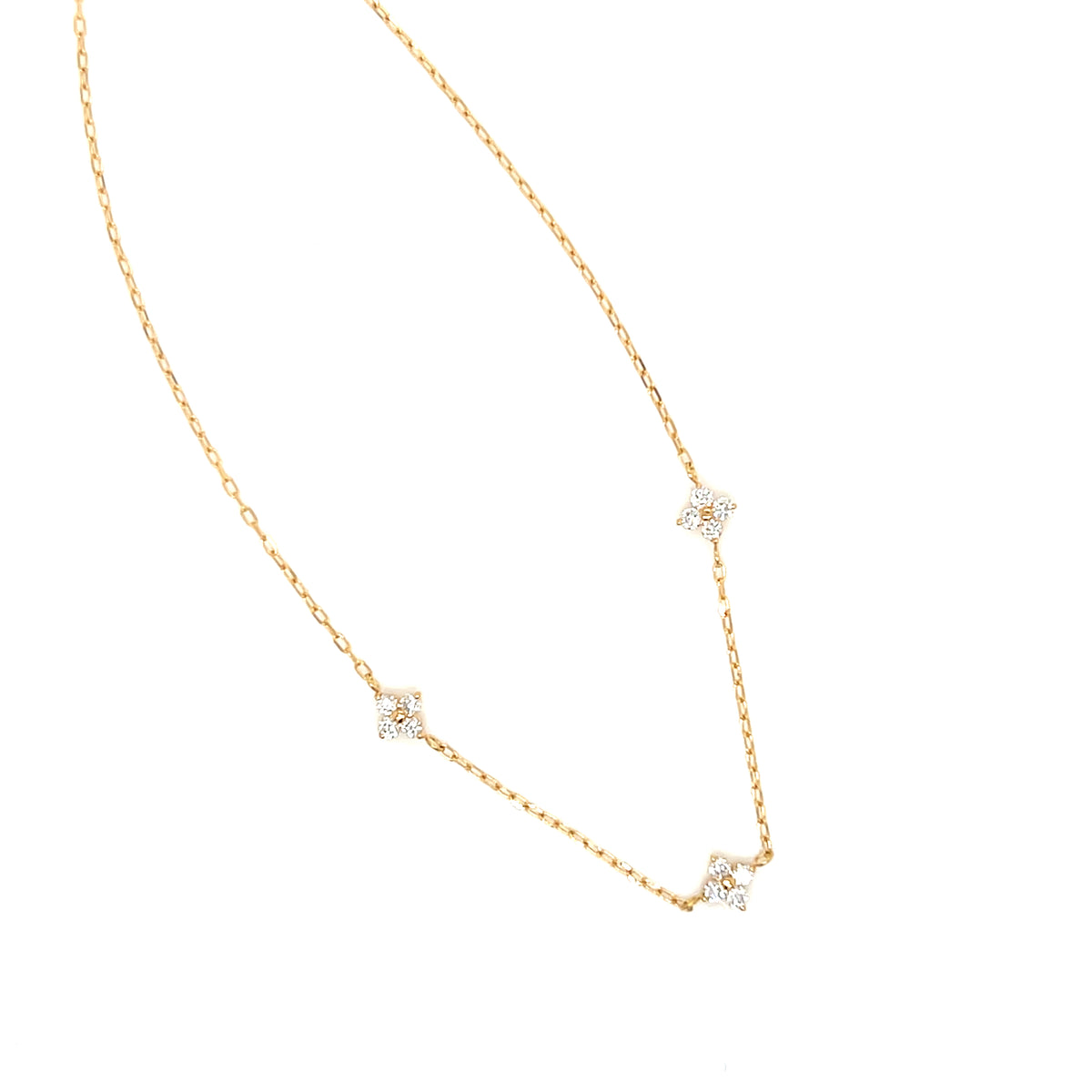 Clover Station Bracelet 0.15ct